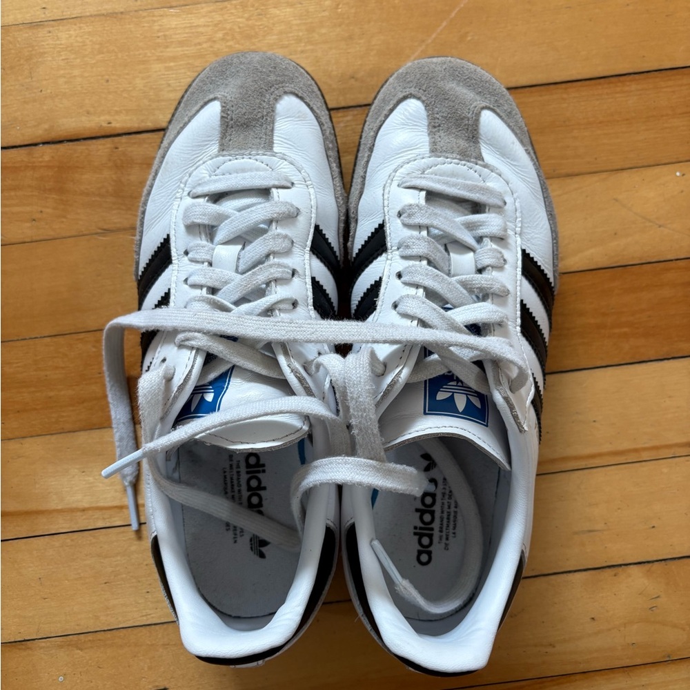 SOLD Adidas White and Grey Sambas